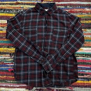 Goodfellow & Co. - Burgundy and Navy Button Down Flannel - XXL